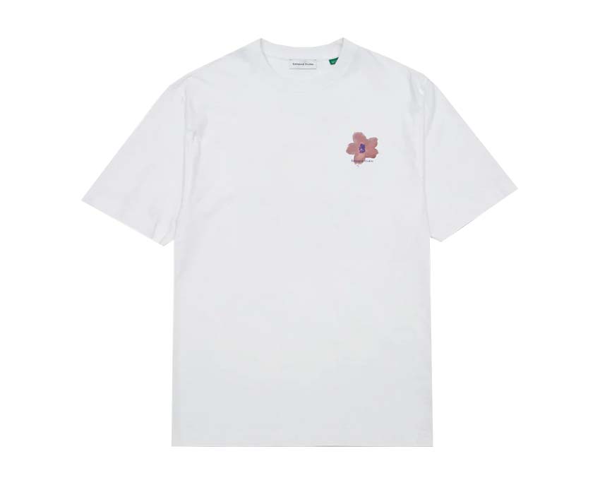 Edmmond Studios Garden Tee White — camiseta unisex algodón motivo jardín