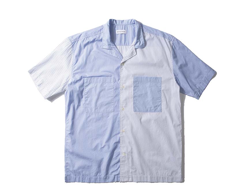 Edmmond Studios Happy Hour Shirt Light Blue — chemise homme coton happy hour