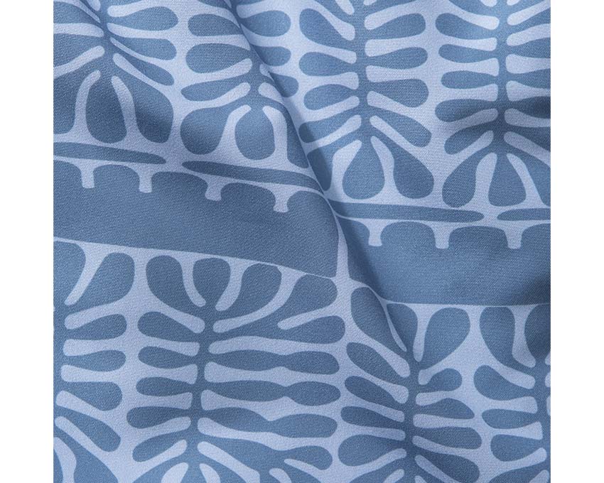 Edmmond Studios Leaves Shorts Plain Steel Seitenansicht — leichter Sommerstoff
