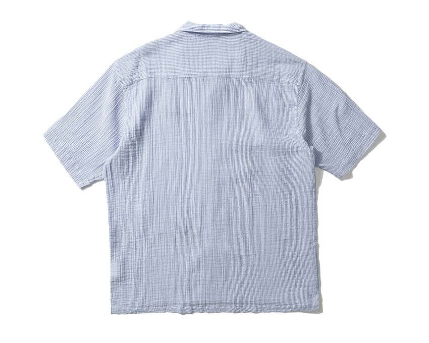 Edmmond Studios Western Shirt écru vue latérale — détail col et boutons