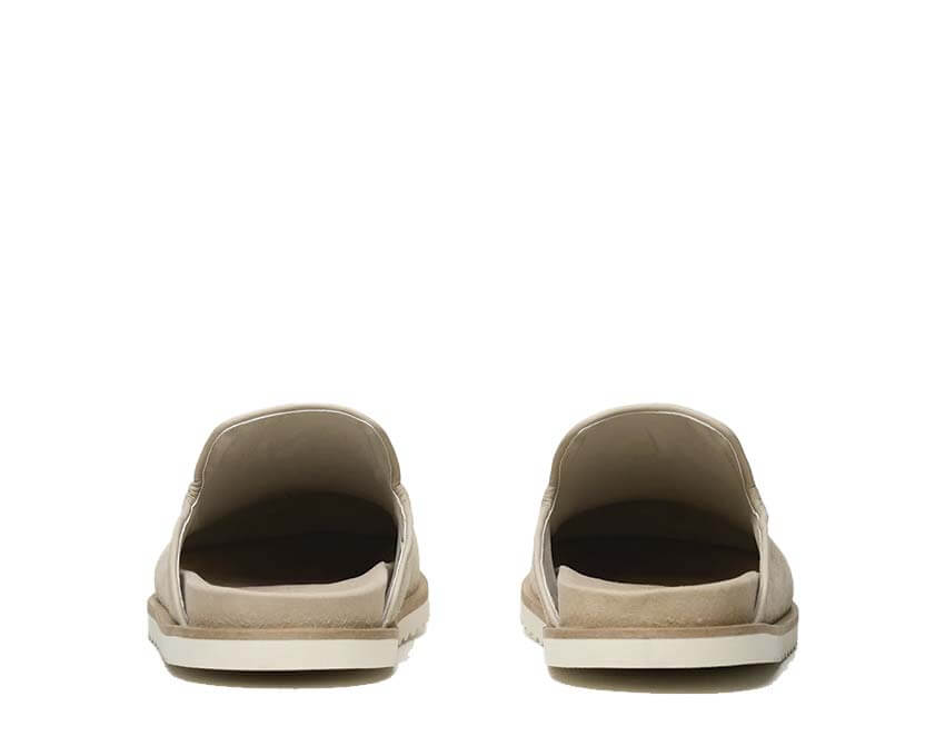 Filling Pieces Clog Suede Beige sole — wooden clog sole