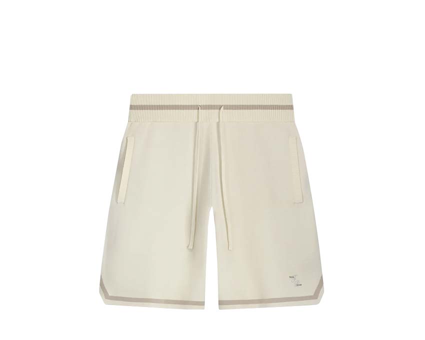 Filling Pieces Knit Short Classic Blanc Antique — short tricot Filling Pieces blanc cassé casual