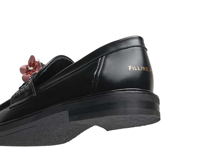 Filling Pieces Loafer Bouquet Black Sohle — genähte Ledersohle