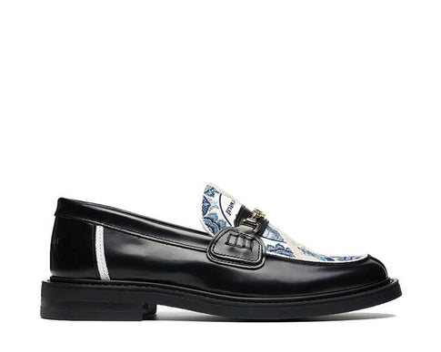 Filling Pieces Loafer Broken Plate — mocasín unisex cuero motivo cerámica