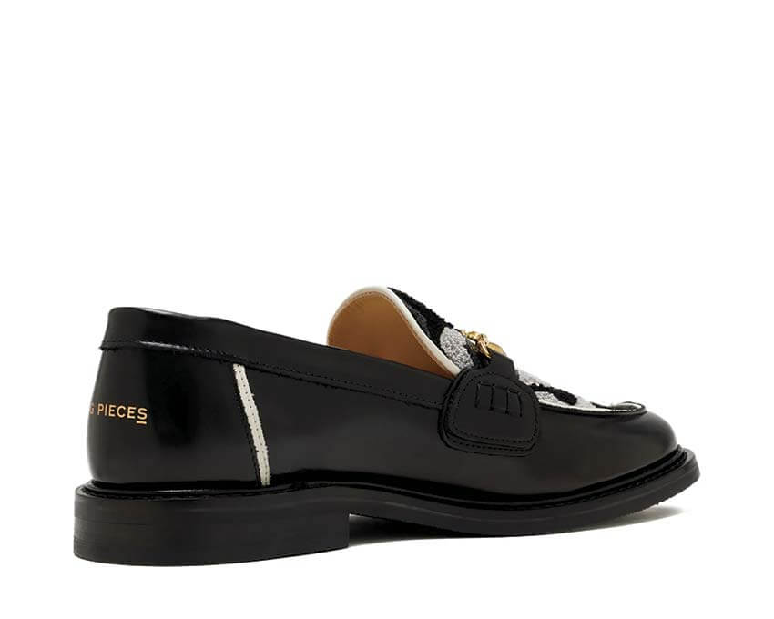 Filling Pieces Loafer Gowtu Black Grey Sohle — Ledersohle