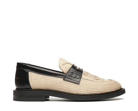 Filling Pieces Loafer Solid Raffia Natural — mocasín hombre rafia natural lujo