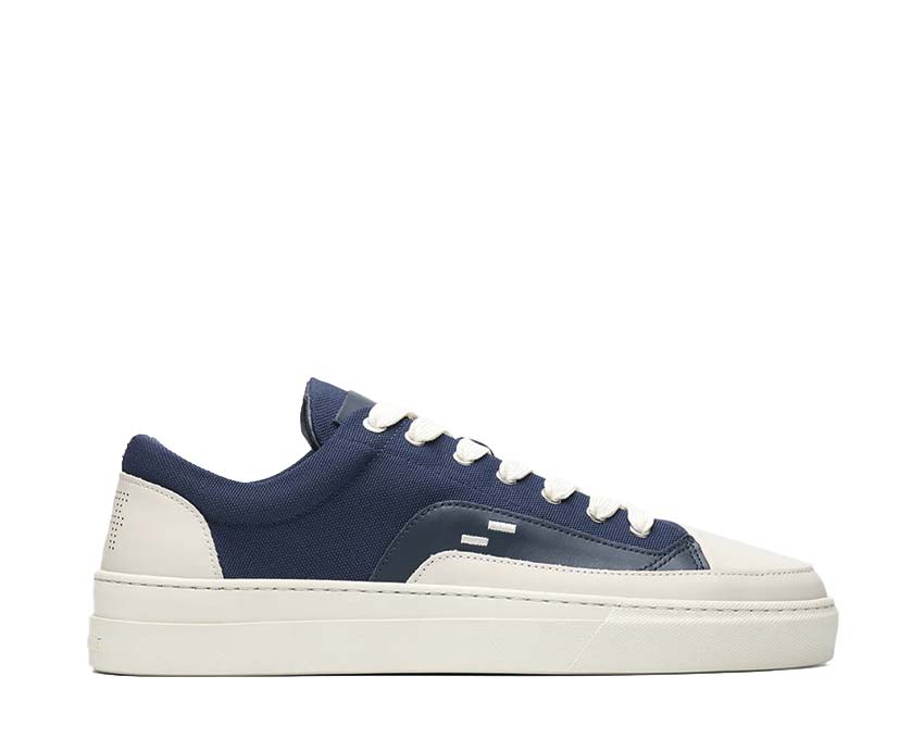 Filling Pieces Riviera Low Navy — Herren-Sneaker Leder Navy Low Premium