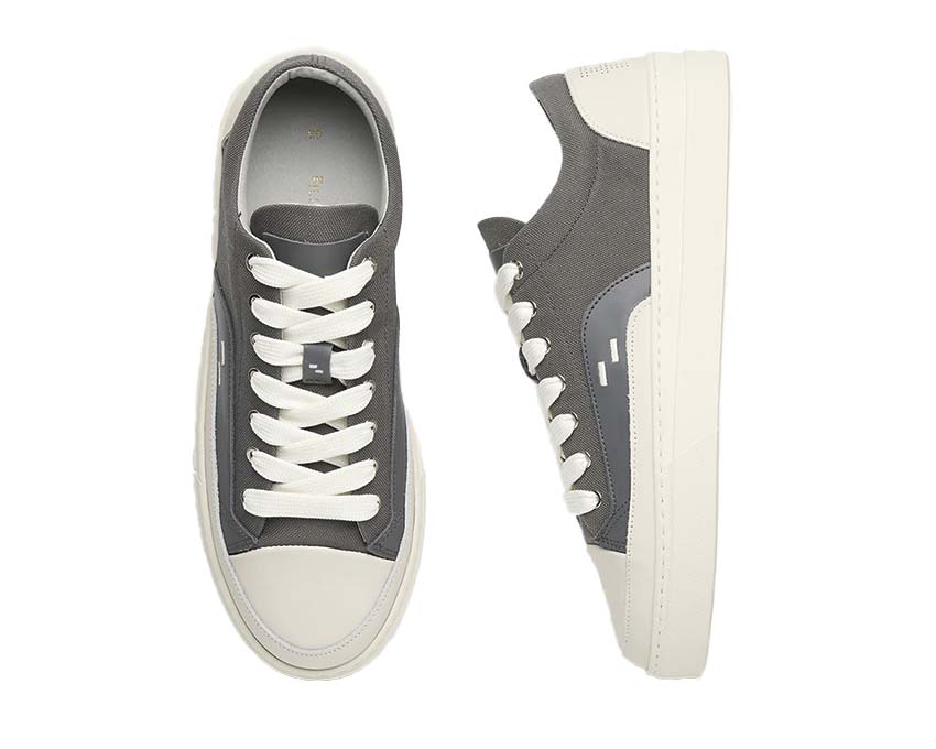 Filling Pieces Riviera Low Dark Grey détail — finitions premium gris