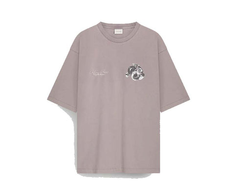 Filling Pieces T-shirt Boxy Bouquet Moonscape — t-shirt ample bouquet gris Filling Pieces