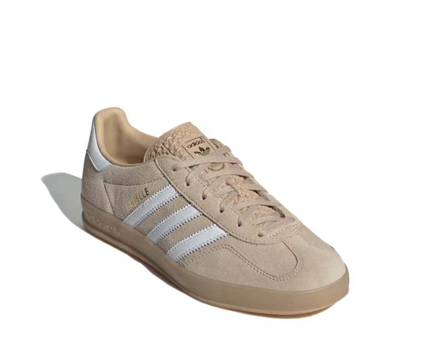 vista laterale — Gazelle Indoor Magic Beige Cloud White suola gomma
