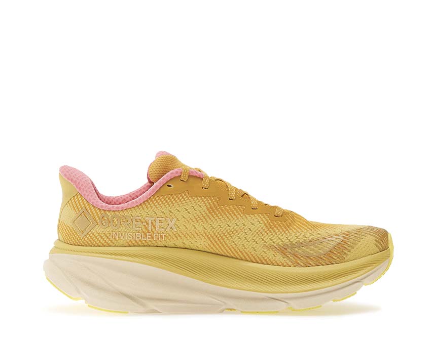 HOKA Clifton 9 GTX Varsity Yellow semelle — amorti maximal