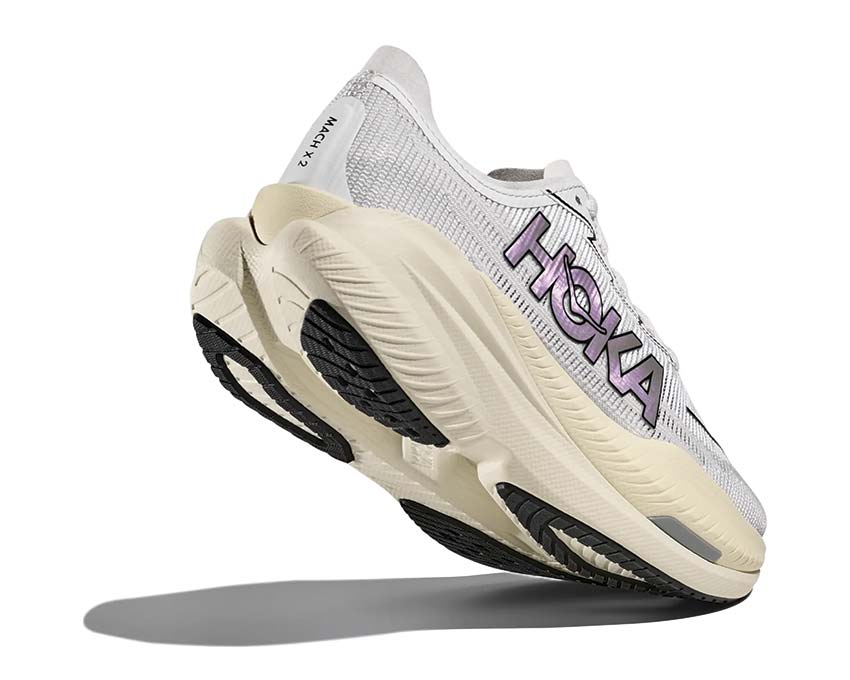 HOKA Mach X 2 Cosmic Grey Seitenansicht — Meta-Rocker-Technologie