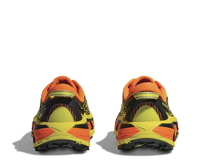 HOKA Mafate Speed 2 Electric Tanger détail — tige mesh légère