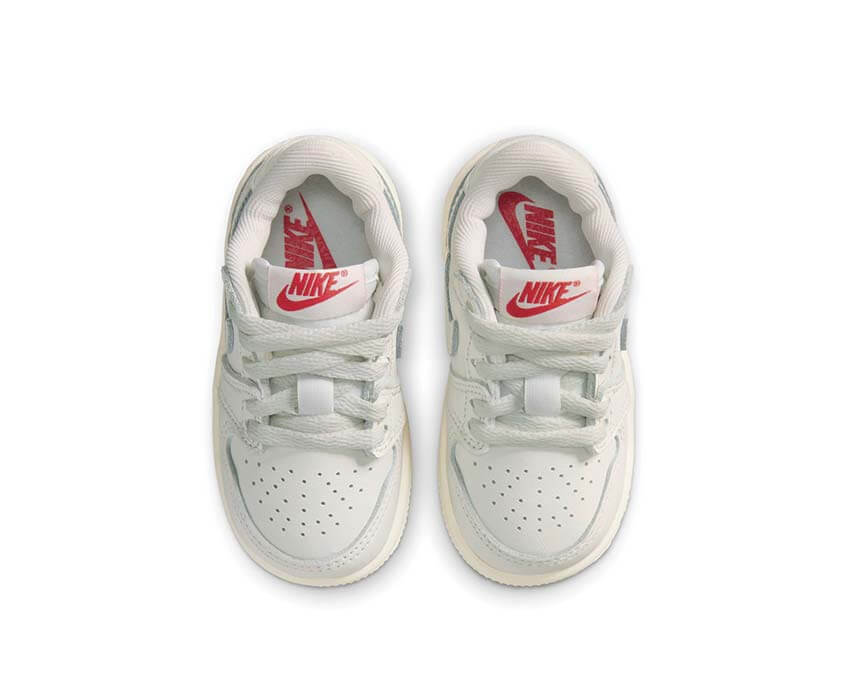 Jordan 1 Retro Low OG TD Sail University Red — vista frontal Jordan toddler