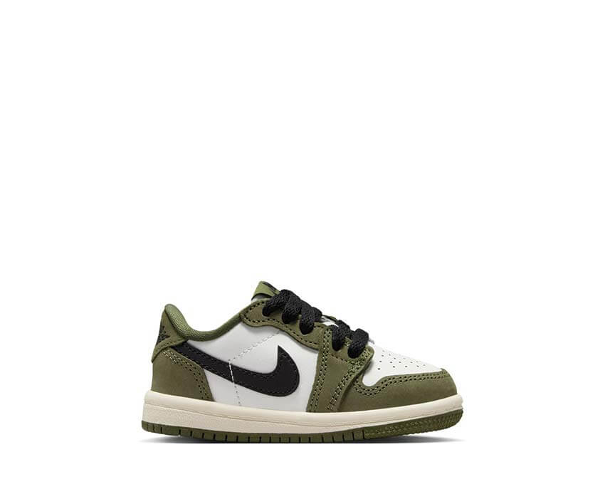 Jordan 1 Retro Low OG TD Medium Olive — Kleinkind Leder Sneaker Jordan