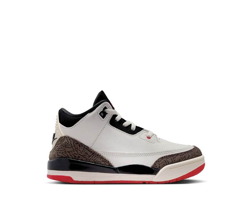 Jordan 3 Retro PS World's Best Sail Black Red — sneakers enfant preschool coloris rétro