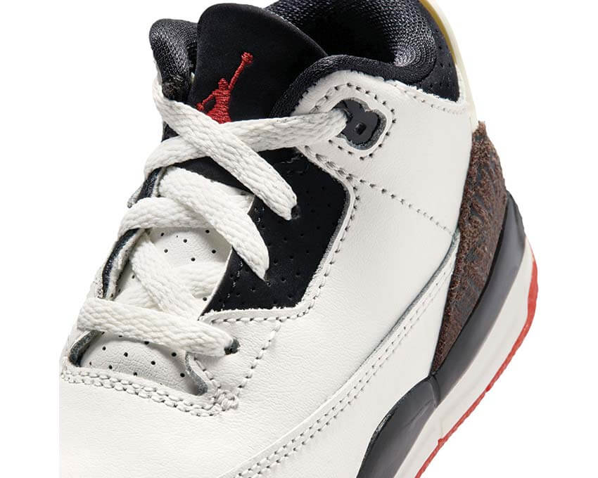 Jordan 3 Retro TD World's Best vue latérale — elephant print Sail enfant Jordan 3