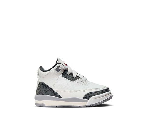 Jordan 3 Retro TD White — sneaker niño cuero blanco Jordan 3