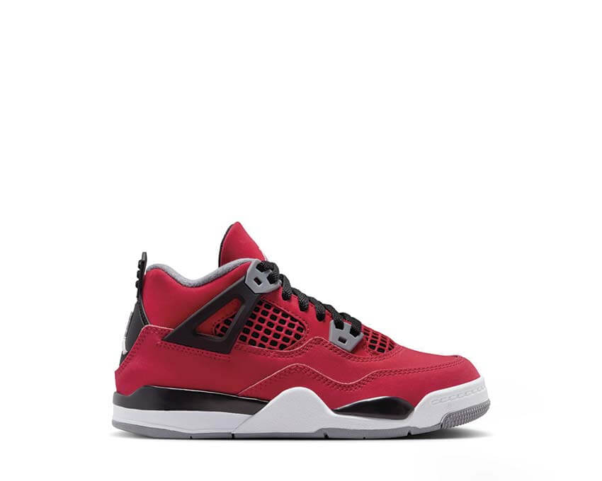 Jordan 4 Retro PS Toro Bravo Fire Red/White — Preschool-Sneaker Rot Jordan 4