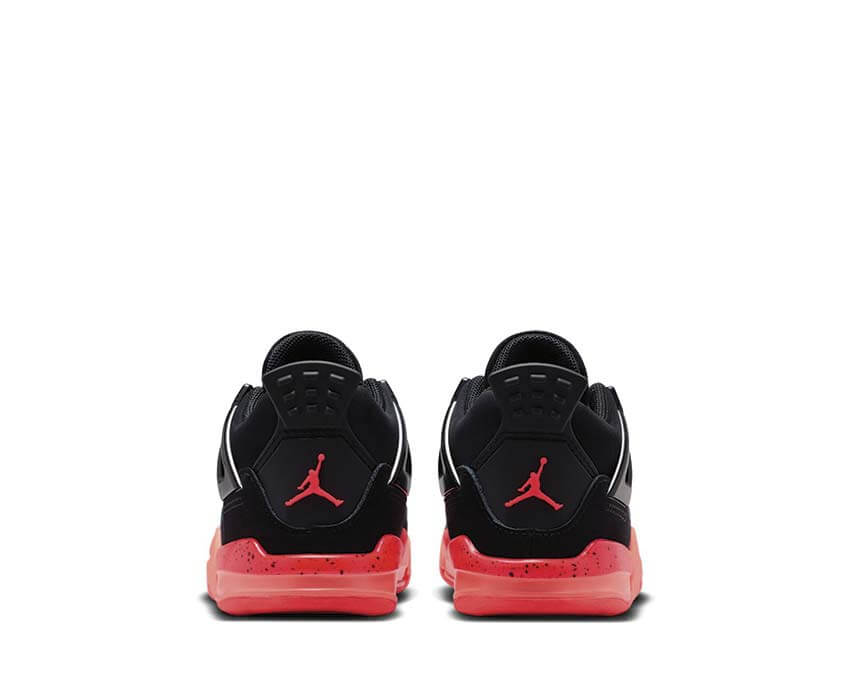 Jordan 4 Retro TD Infrared 23 détail — languette Infrared Jordan 4 tout-petit