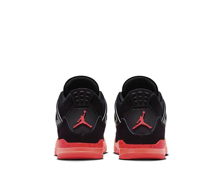Jordan 4 Retro PS Infrared 23 detail — tongue Infrared 23 Jordan 4 kids