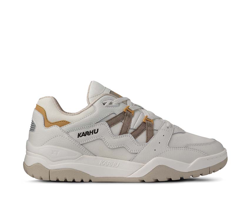 Karhu Fusion XT Blanc de Blanc Vintage Khaki — zapatilla hombre cross training finlandés
