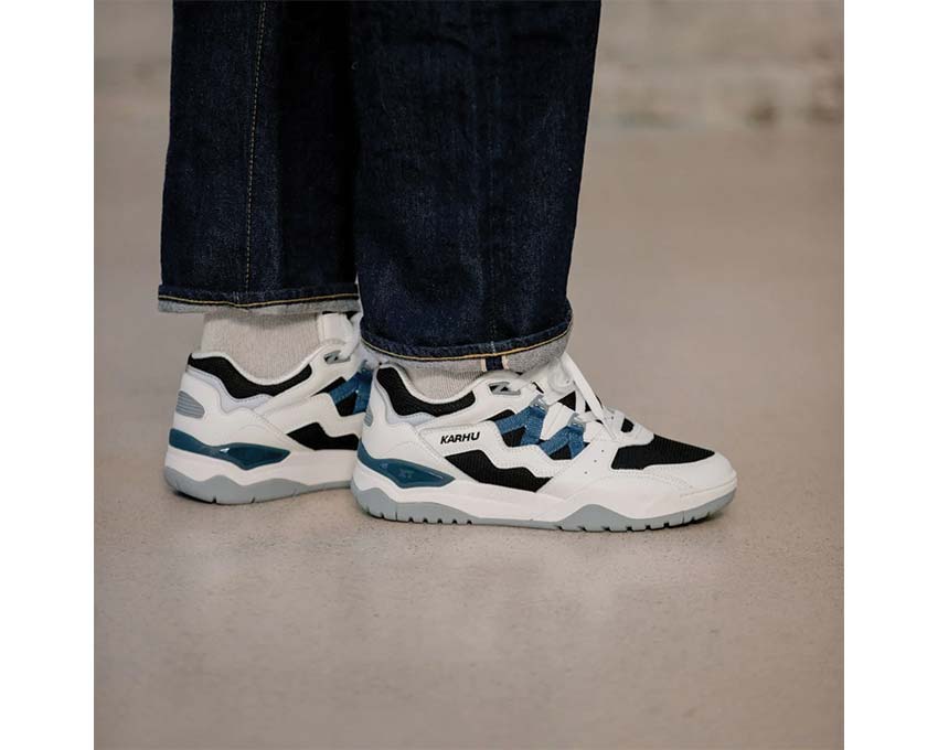 Karhu Fusion XT Bright White Deep Dive side view — breathable mesh cross training upper