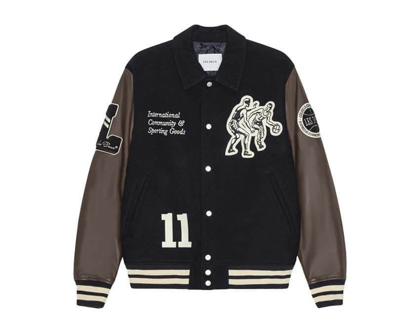 Les Deux Basket Varsity Wool Jacket — veste homme en laine style varsity