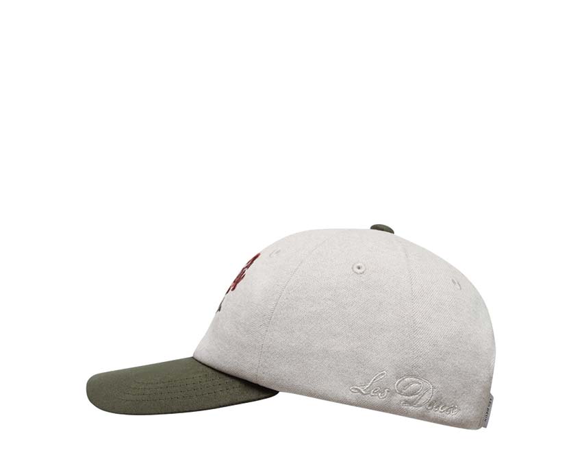 Les Deux Felipe Brushed Dad Cap Light Desert Sand vue latérale — profil sable