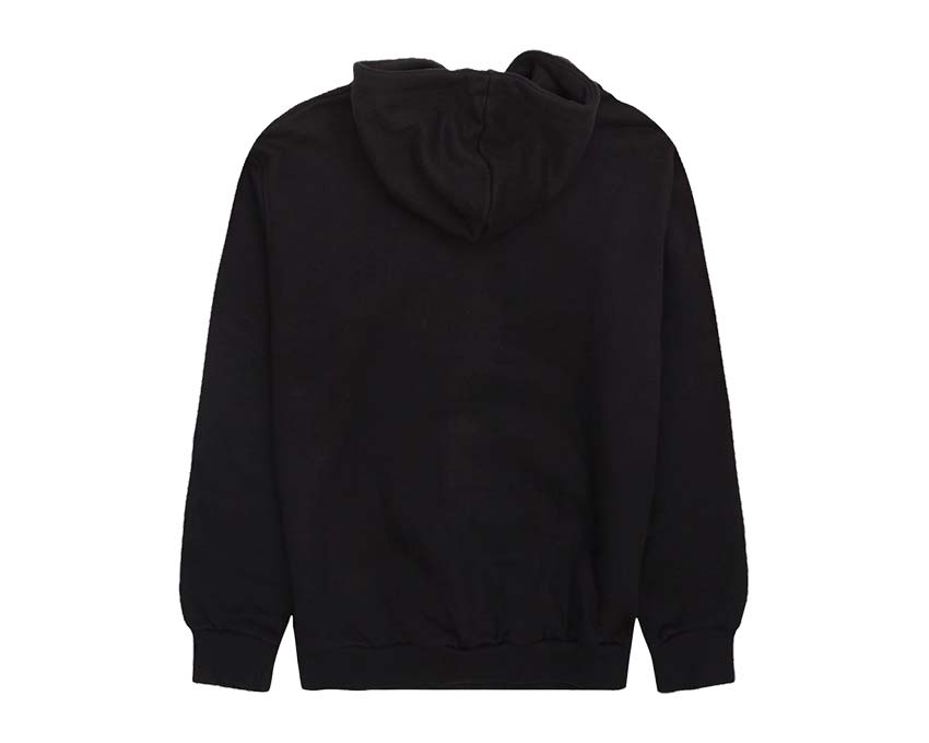 Les Deux Felipe Hoodie Black vista laterale — cotone spesso cappuccio