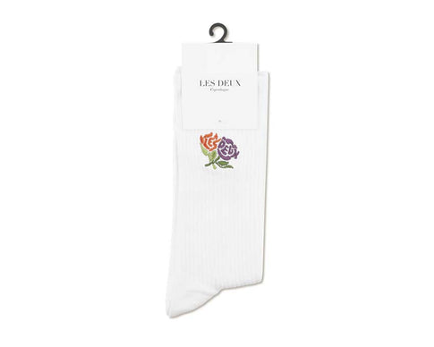 Les Deux Felipe Socks — chaussettes unisexe logo brodé qualité premium