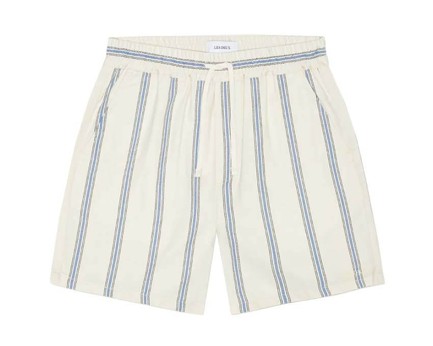Les Deux Lawson Stripe Shorts coloris 211 — short homme rayé décontracté