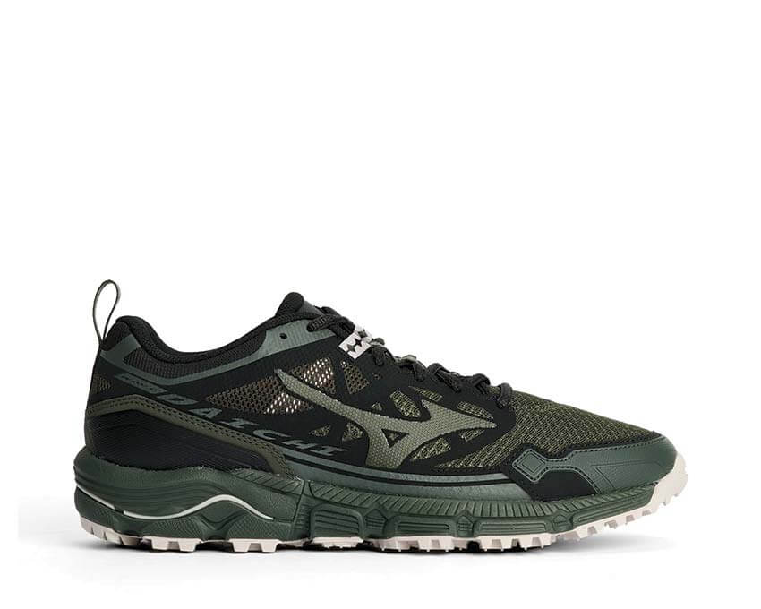 Mizuno Wave Daichi Ls Forest Night — sneaker homme trail vert forêt nuit