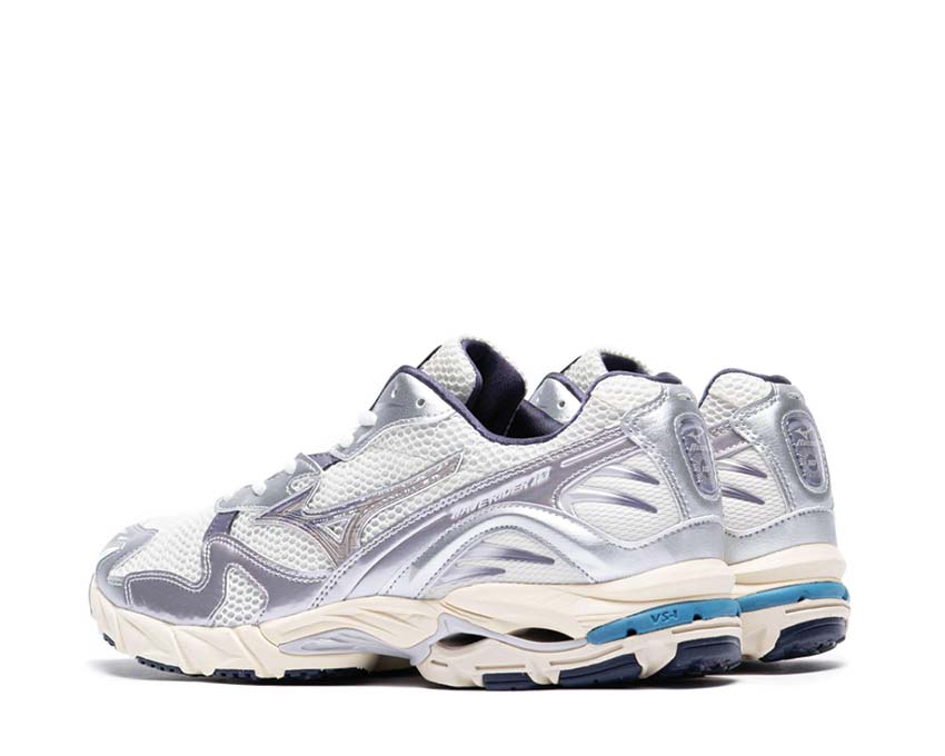 Mizuno Wave Rider 10 Metallic Pack 2 Snow White/Graystone Sohle — Wave-Sohle
