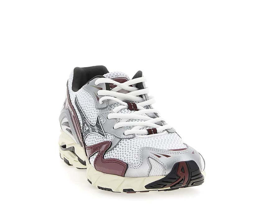 Mizuno Wave Rider 10 Sport Syrad détail — tige mesh Syrad bicolore