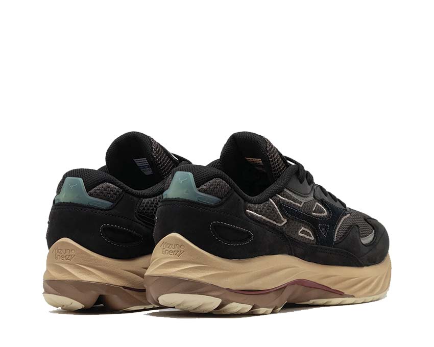 Mizuno Wave Rider β Premium Black Sand suela — tecnología Wave Plate