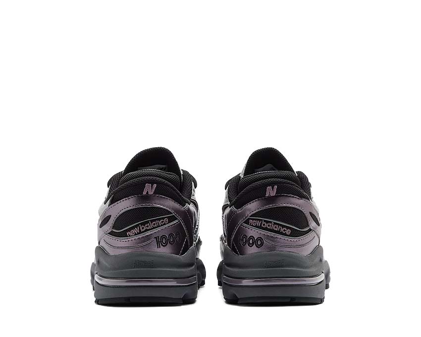 New Balance 1000 Metallic Dark Ice Wine sole — reinforced chunky outsole