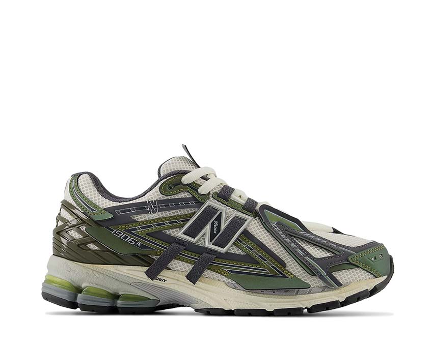 New Balance 1906A Olive Juice/Sea Salt/Woodland — Herren-Sneaker natürliches Khaki