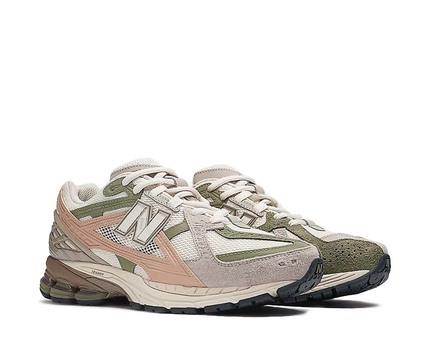 New Balance 1906N Linen vista laterale — tomaia multi-materiale resistente