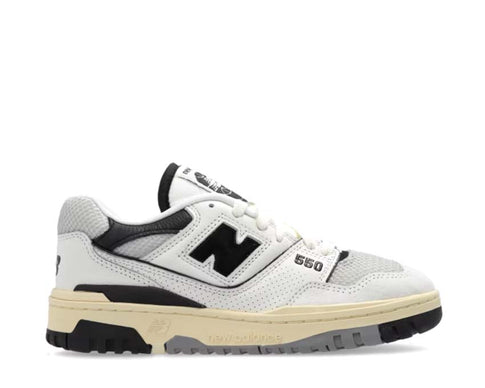 New Balance 550 Sea Salt Black — Herrensneaker Retro Basketball