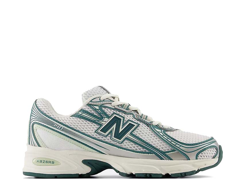 New Balance 740 White Marsh Green — Herren Retro Running Sneaker 2000er