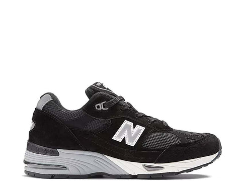 New Balance 991 Made in UK Black Silver — men's sneaker made in England