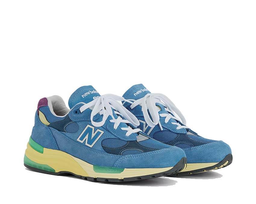 New Balance 992 Sea Stone semelle — amorti ABZORB dual-density Made in USA