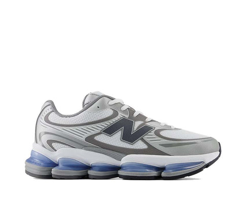 New Balance Abzorb 2000 White Silver Metallic — sneaker retro tono argento