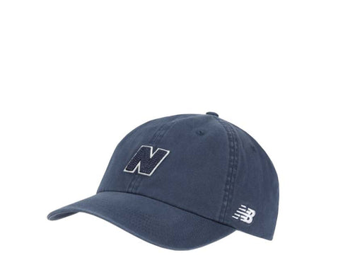 New Balance Cap Navy — cappellino cotone ricamato logo NB