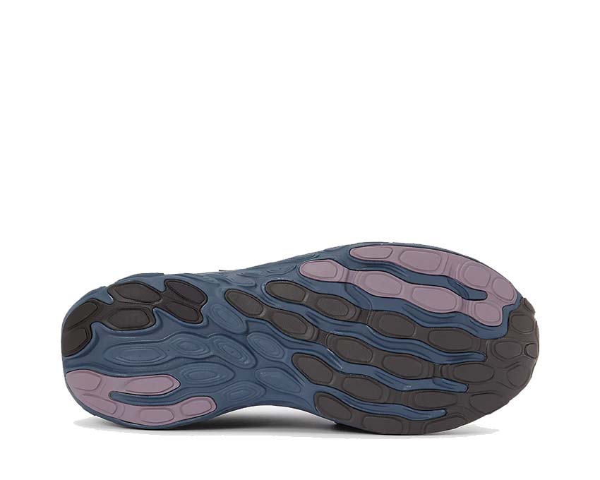 New Balance Fresh Foam Trainer Dark Ice Wine détail — empiècements Vintage Indigo