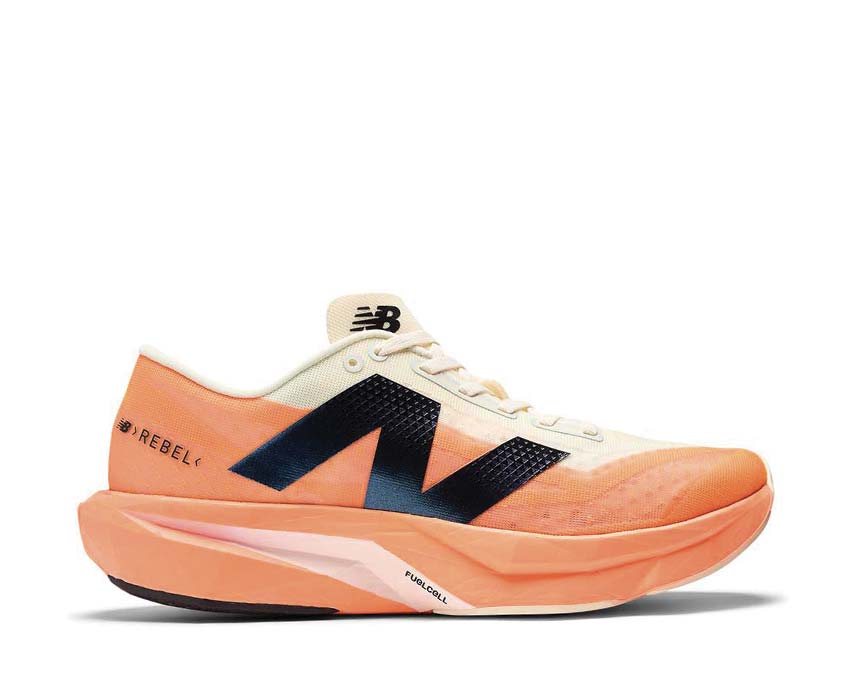 New Balance FuelCell Rebel V4 Mango — chaussure running femme coloris vif