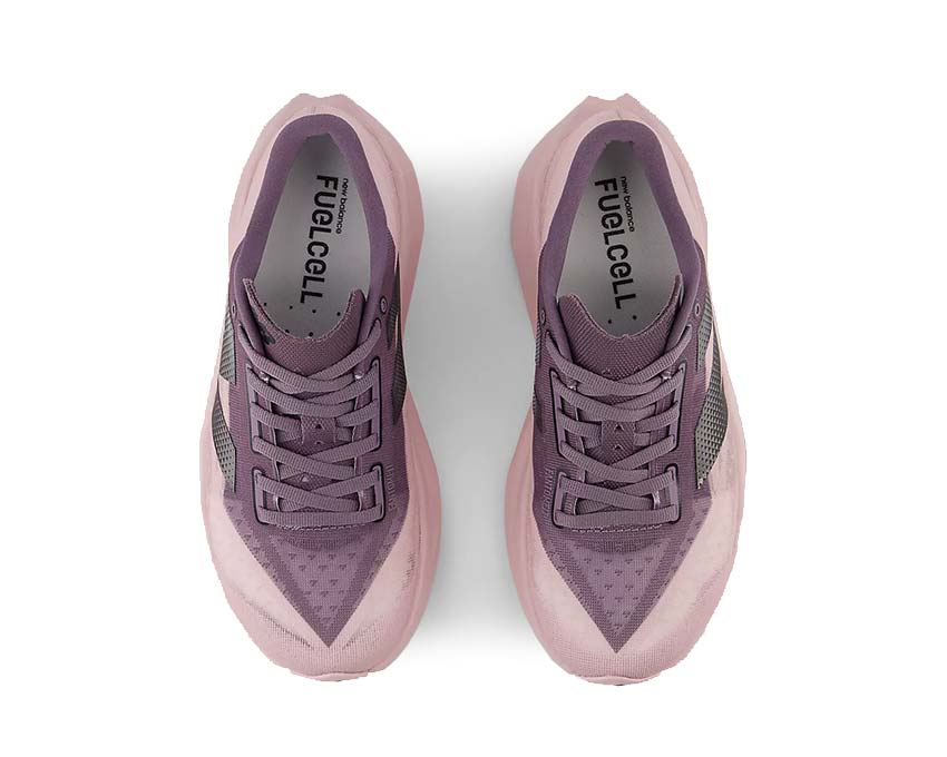 New Balance FuelCell Rebel V4 Dark Ice Wine detail — dynamic women's running cushioning