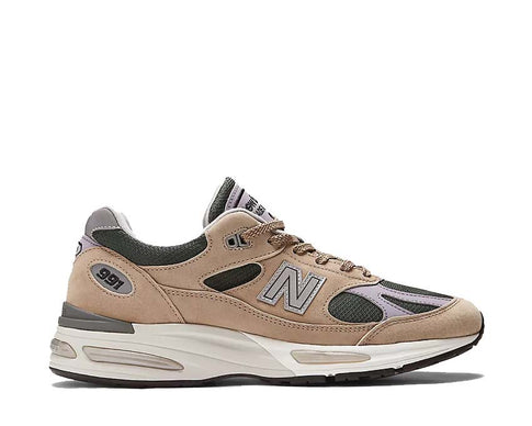 New Balance 991v2 Made in UK Cement/Douglas Fir — sneaker homme fabriquée en Angleterre