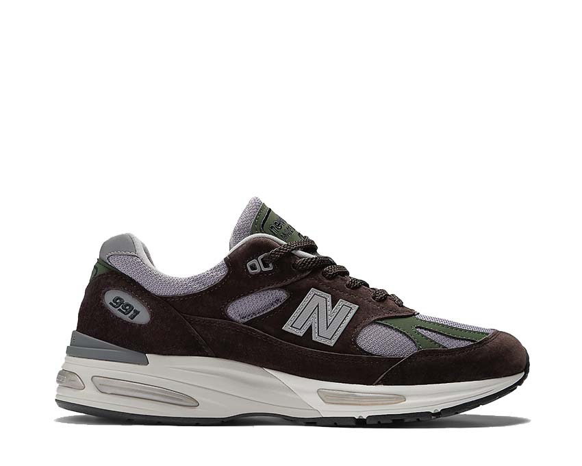 New Balance 991v2 Made in UK Licorice/Lavender Gray — Herren Sneaker hergestellt in England